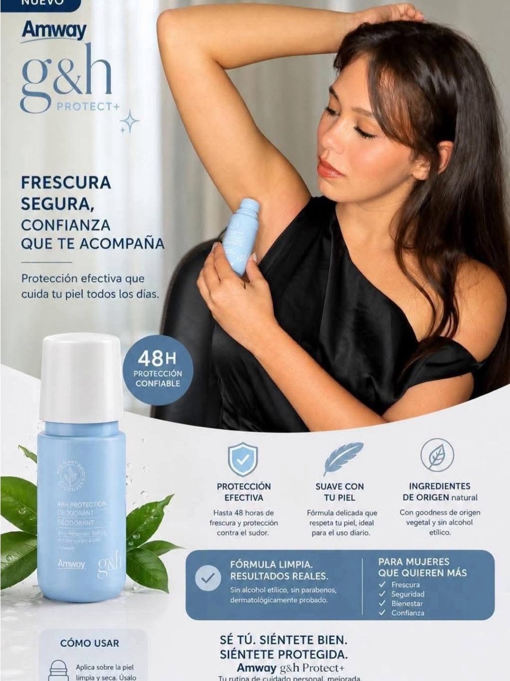 Amway g&h Protect+ Roll-On Deodorant - Light Blue